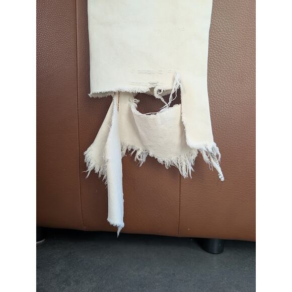 Architect Jean Co High-Rise Distressed Frayed Denim Bleached Women's Size 30 90s - Picture 8 of 15